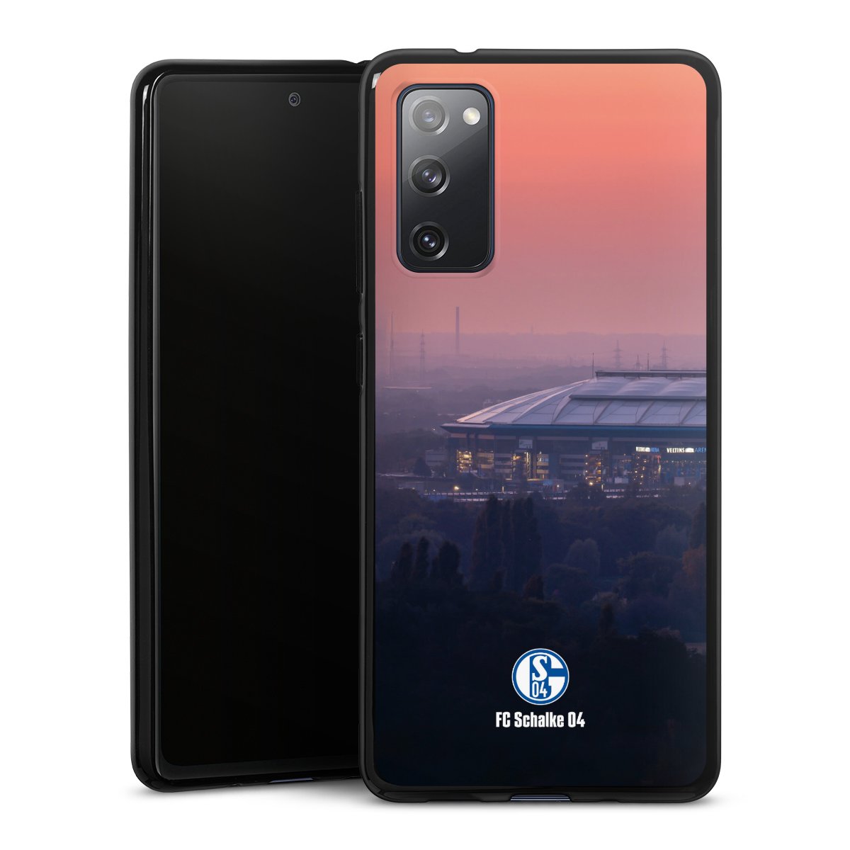 Galaxy S20 FE Handy Silikon Hülle Case schwarz Handyhülle Fc Schalke 04 Stadium Schalke 04