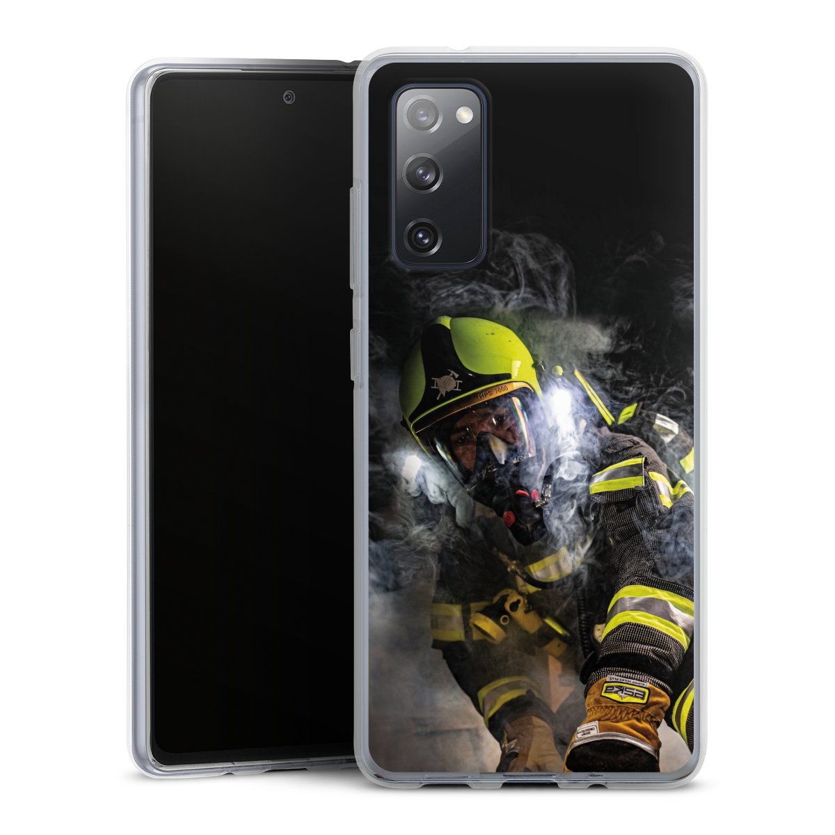 Galaxy S20 FE Handy Silikon Hülle Case transparent Handyhülle Fire Fire Fighter Fire Fighters Silikon Case