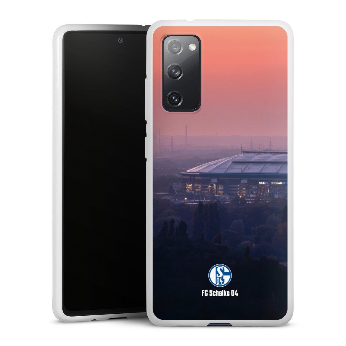 Galaxy S20 FE Handy Silikon Hülle Case weiß Handyhülle Fc Schalke 04 Stadium Schalke 04 Silikon Case