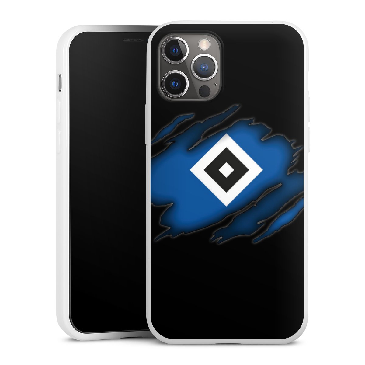 iPhone 12 Pro Handy Silikon Hülle Case weiß Handyhülle Official Licensed Product Hsv Hamburger Sv Silikon Case
