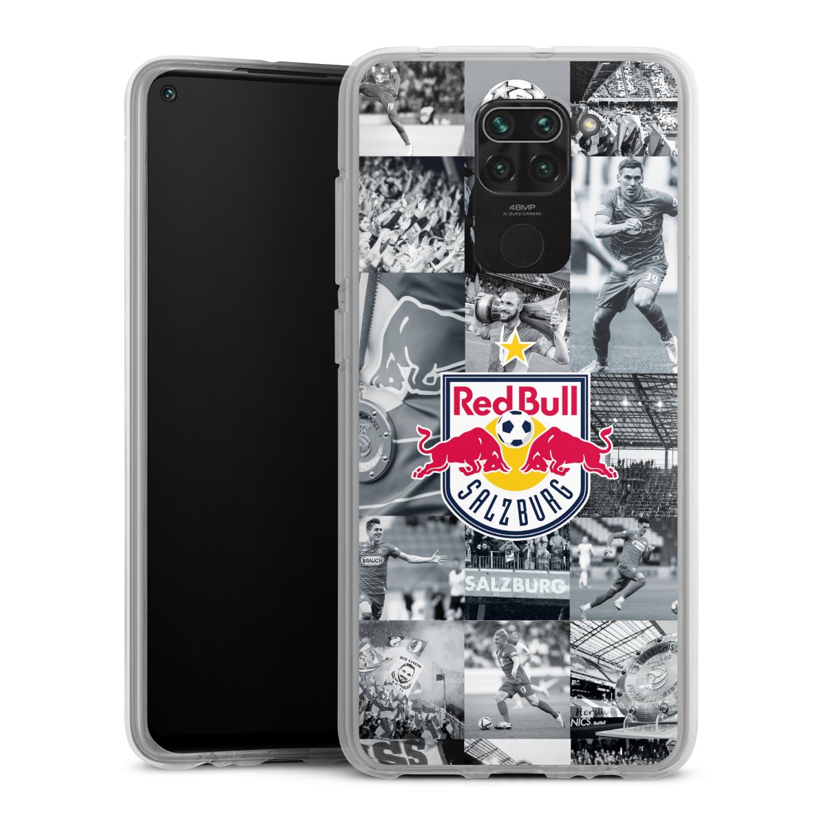 Xiaomi Redmi Note 9 Handy Silikon Hülle Case transparent Handyhülle Salzburg Fc Red Bull Salzburg Red Bull Silikon Case