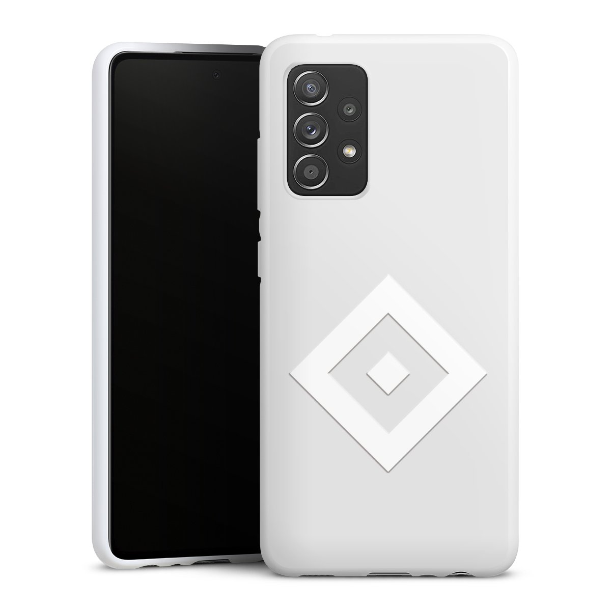 Galaxy A52 5G Handy Silikon Hülle Case weiß Handyhülle Hamburger Sv Coat Of Arms Hsv Silikon Case
