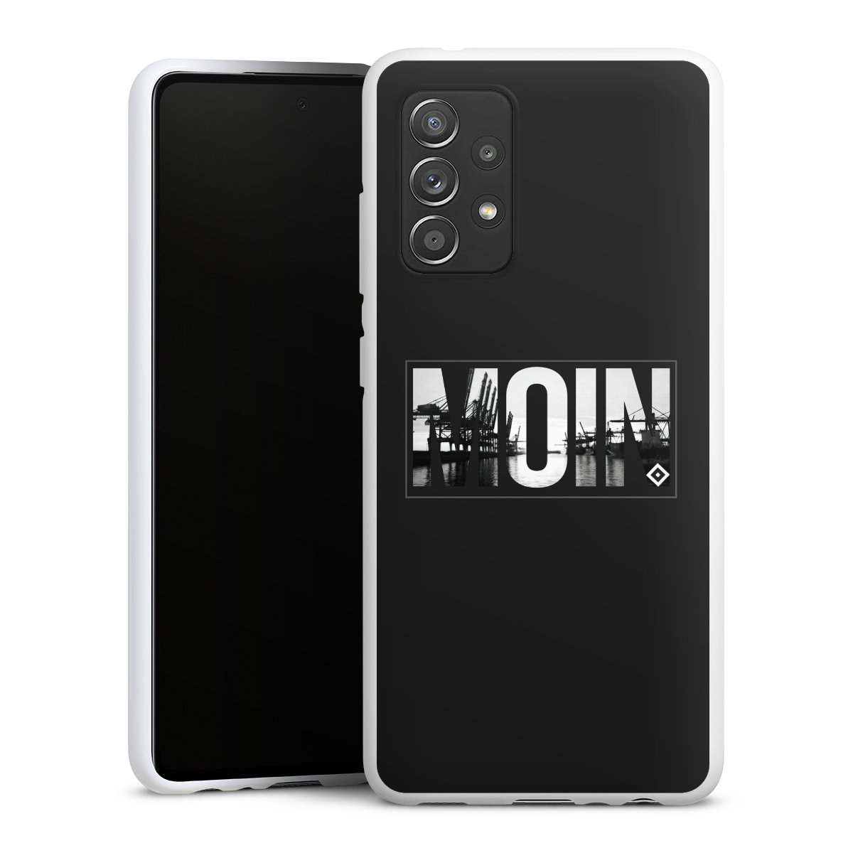 Galaxy A52 5G Handy Silikon Hülle Case weiß Handyhülle Hamburger Sv Hsv Official Licensed Product Silikon Case