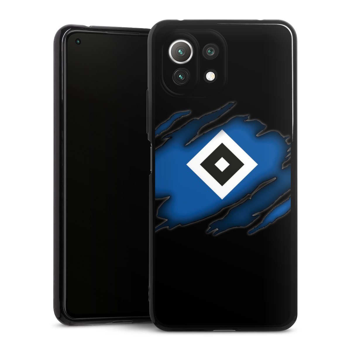 Xiaomi Mi 11 Lite 5G Handy Silikon Hülle Case schwarz Handyhülle Official Licensed Product Hsv Hamburger Sv
