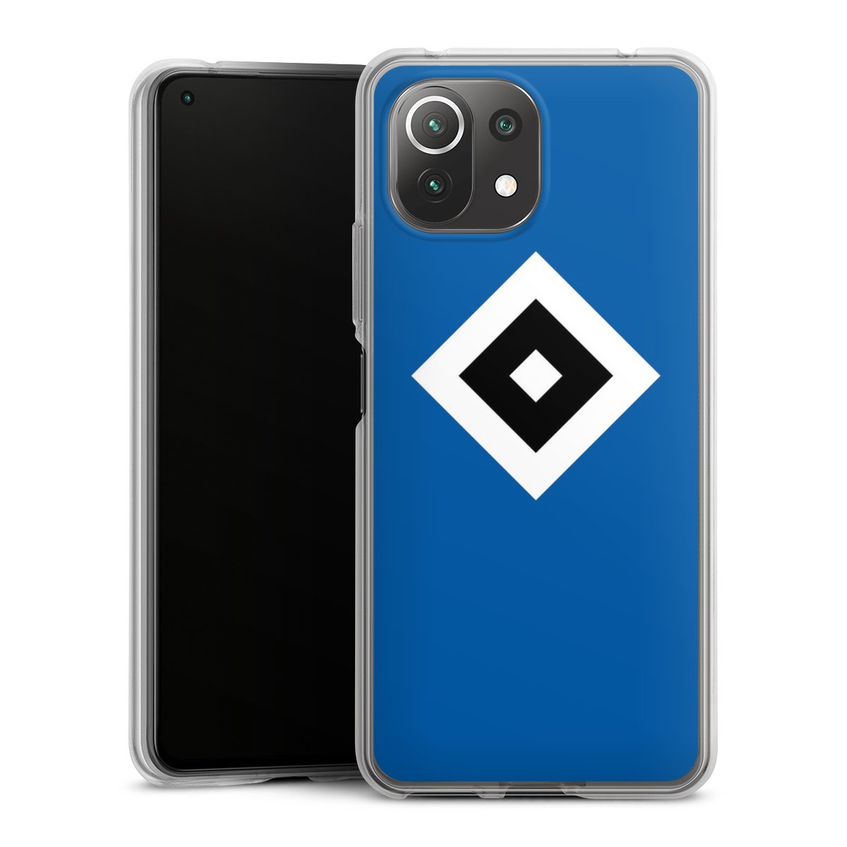 Xiaomi Mi 11 Lite 5G NE Handy Silikon Hülle Case transparent Handyhülle Hamburger Sv Logo Hsv Silikon Case