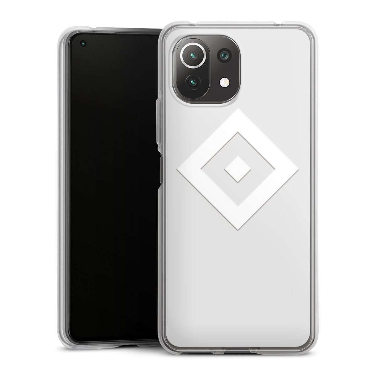Xiaomi Mi 11 Lite 5G NE Handy Silikon Hülle Case transparent Handyhülle Hamburger Sv Coat Of Arms Hsv Silikon Case