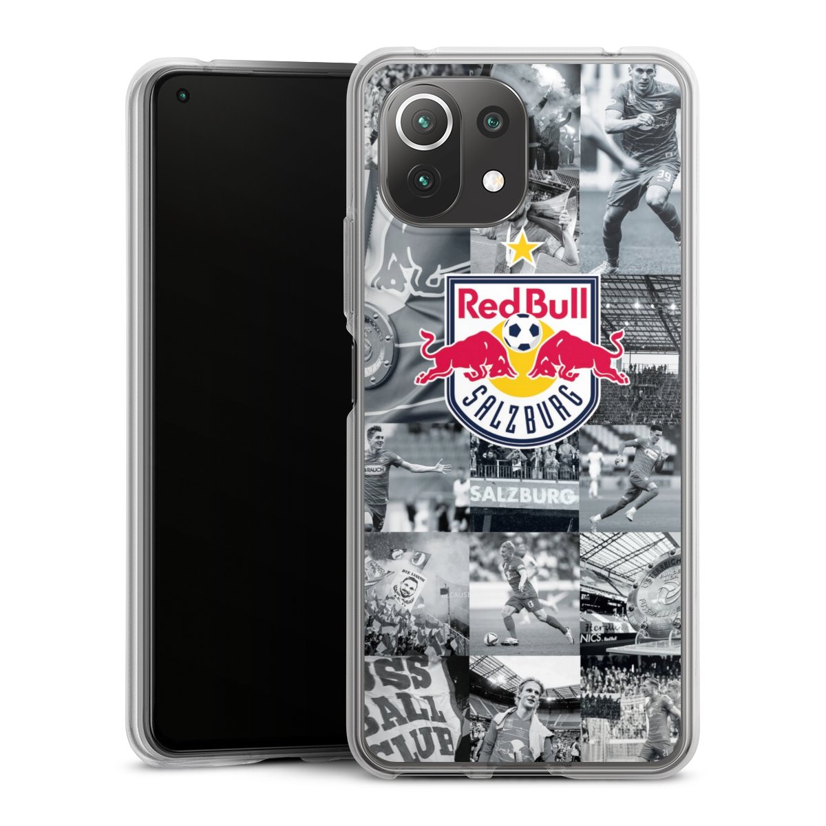 Xiaomi Mi 11 Lite 5G NE Handy Silikon Hülle Case transparent Handyhülle Salzburg Fc Red Bull Salzburg Red Bull Silikon Case
