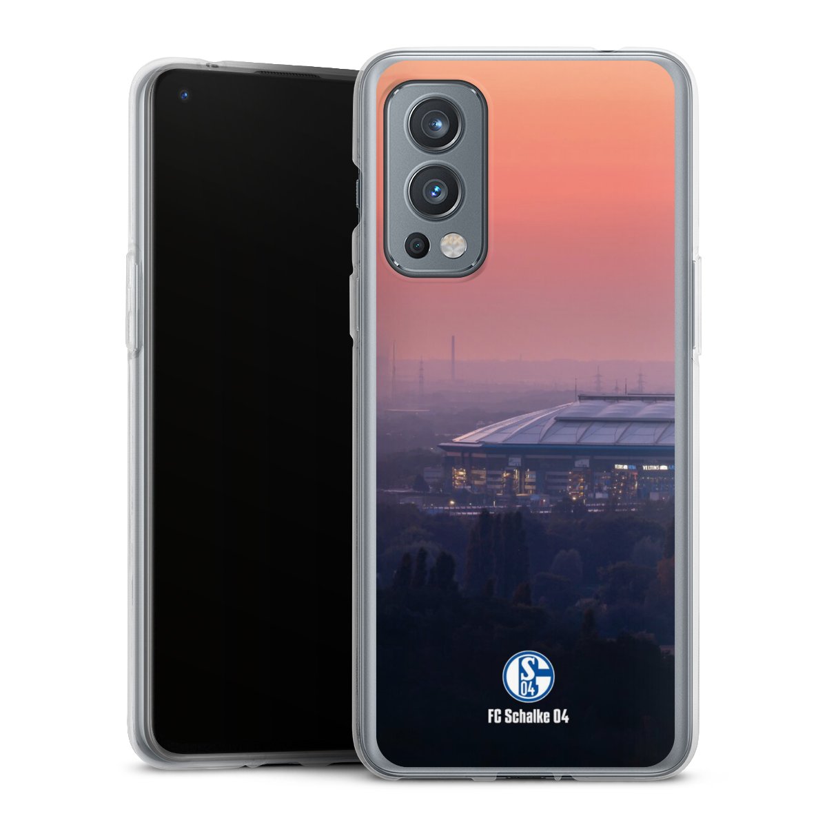 OnePlus Nord 2 5G Handy Silikon Hülle Case transparent Handyhülle Schalke 04 Fc Schalke 04 Stadium Silikon Case