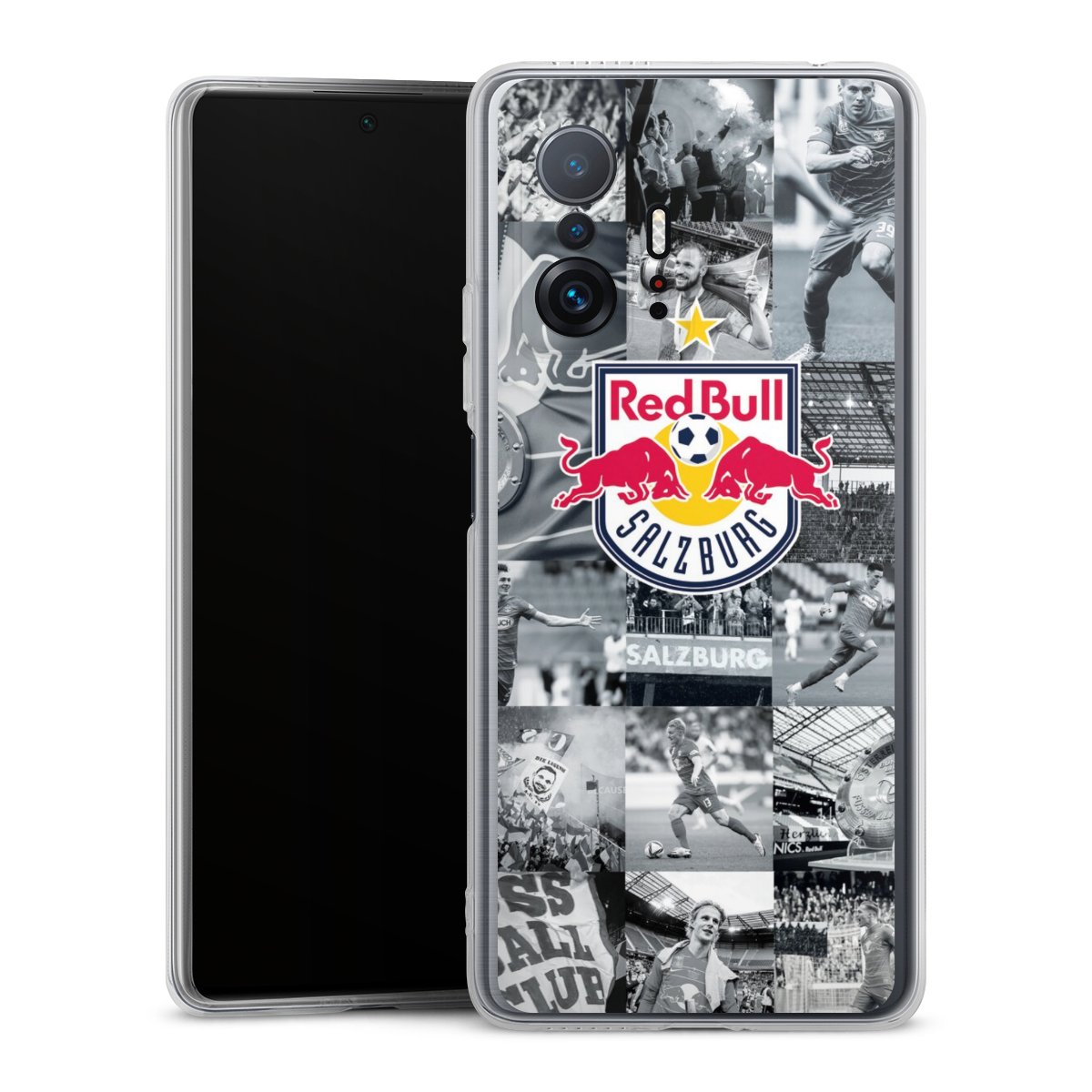 Xiaomi 11T 5G Handy Silikon Hülle Case transparent Handyhülle Salzburg Fc Red Bull Salzburg Red Bull Silikon Case