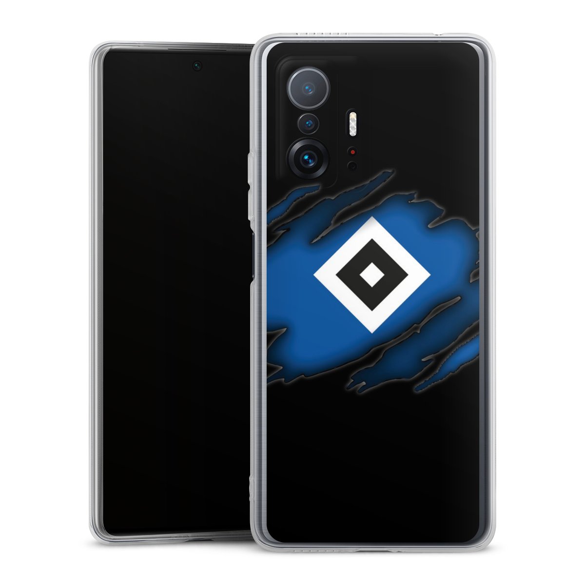 Xiaomi 11T Pro 5G Handy Silikon Hülle Case transparent Handyhülle Official Licensed Product Hsv Hamburger Sv Silikon Case