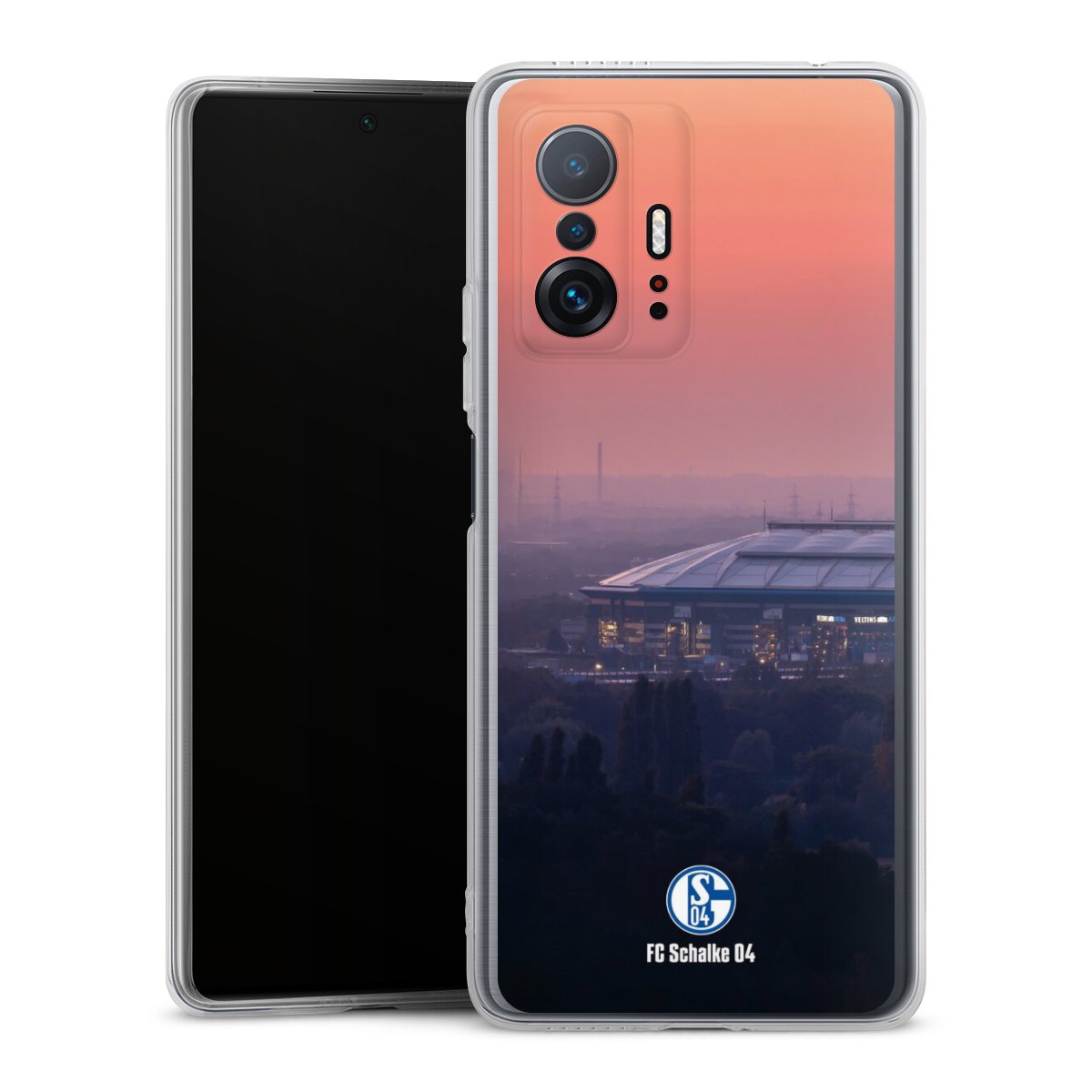 Xiaomi 11T Pro 5G Handy Silikon Hülle Case transparent Handyhülle Fc Schalke 04 Stadium Schalke 04 Silikon Case
