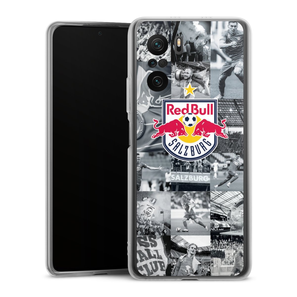 Xiaomi Poco F3 Handy Silikon Hülle Case transparent Handyhülle Salzburg Fc Red Bull Salzburg Red Bull Silikon Case