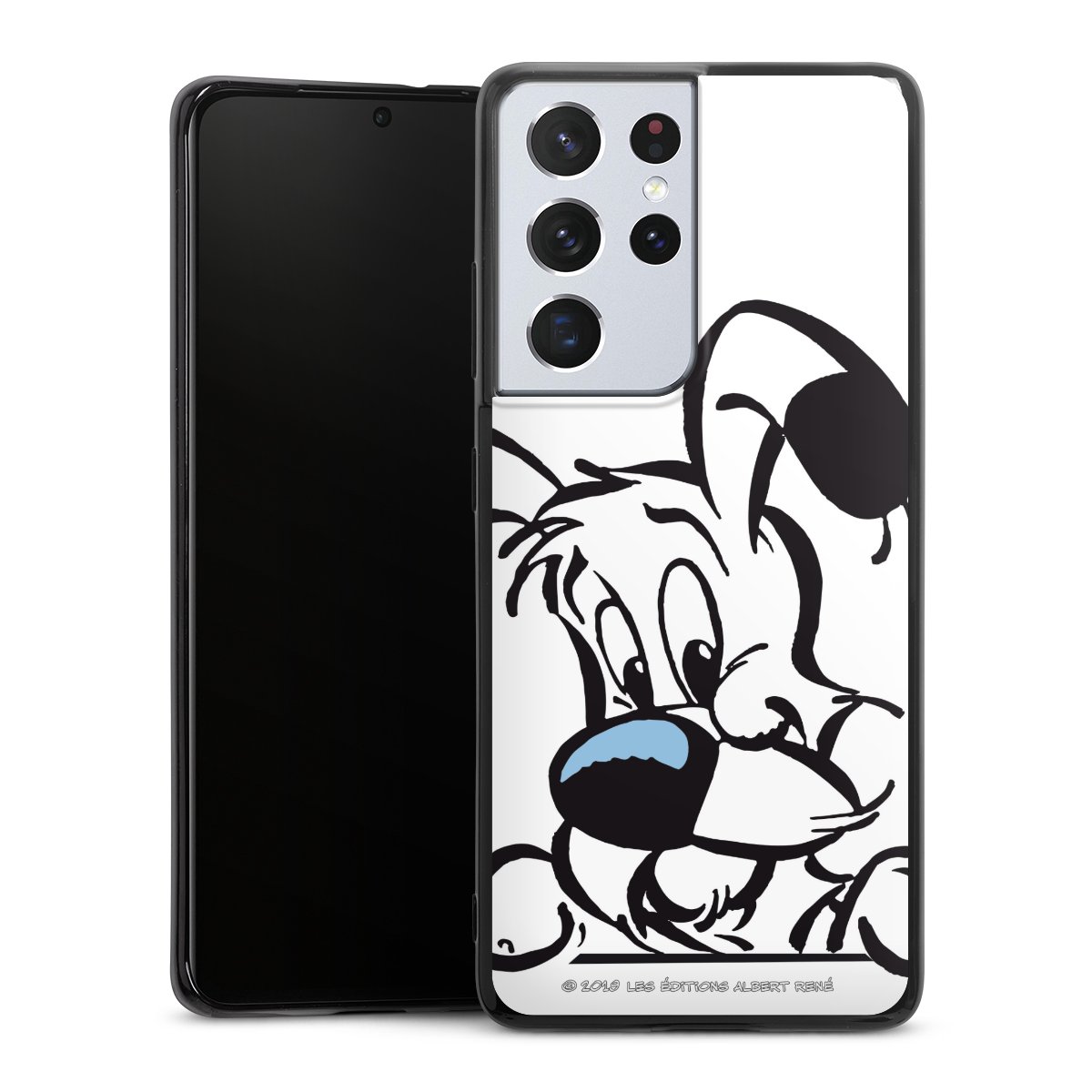 Galaxy S21 Ultra 5G Handy Silikon Hülle Case schwarz Handyhülle Official Licensed Product Comic Idefix