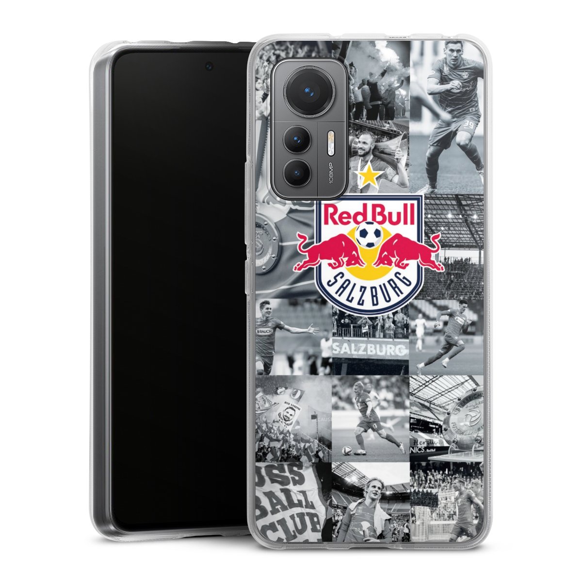 Xiaomi 12 Lite 5G Handy Silikon Hülle Case transparent Handyhülle Salzburg Fc Red Bull Salzburg Red Bull Silikon Case