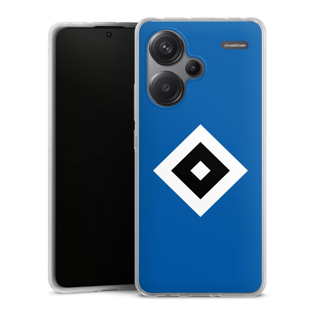 Xiaomi Redmi Note 13 Pro Plus Handy Silikon Hülle Case transparent Handyhülle Hamburger Sv Logo Hsv Silikon Case