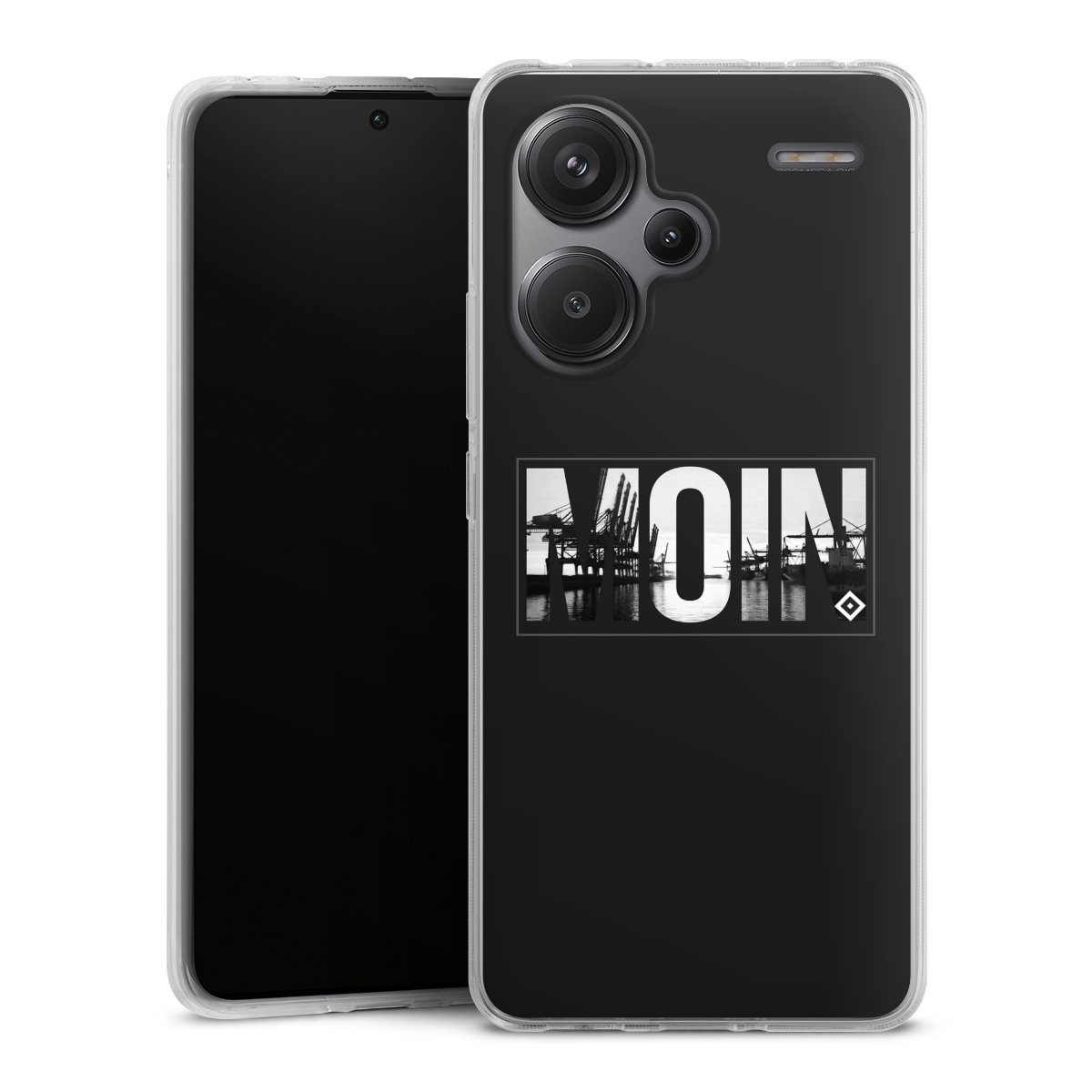 Xiaomi Redmi Note 13 Pro Plus Handy Silikon Hülle Case transparent Handyhülle Official Licensed Product Hamburger Sv Hsv Silikon Case