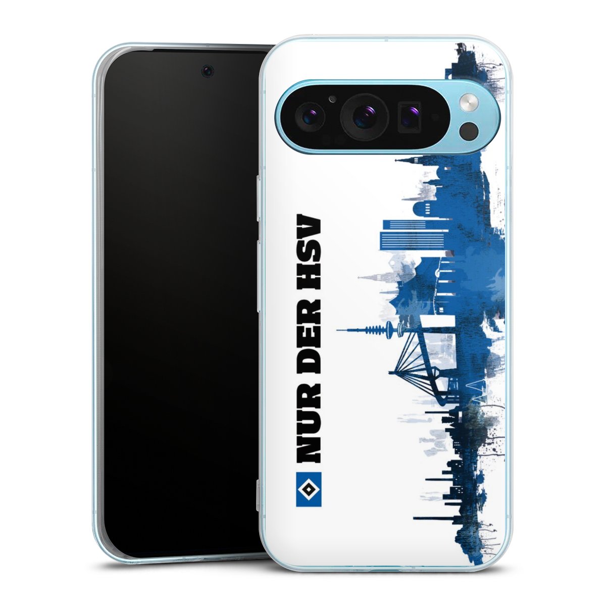 Google Pixel 9 Pro XL Handy Silikon Hülle Case transparent Handyhülle Official Licensed Product Hsv Bundesliga Silikon Case