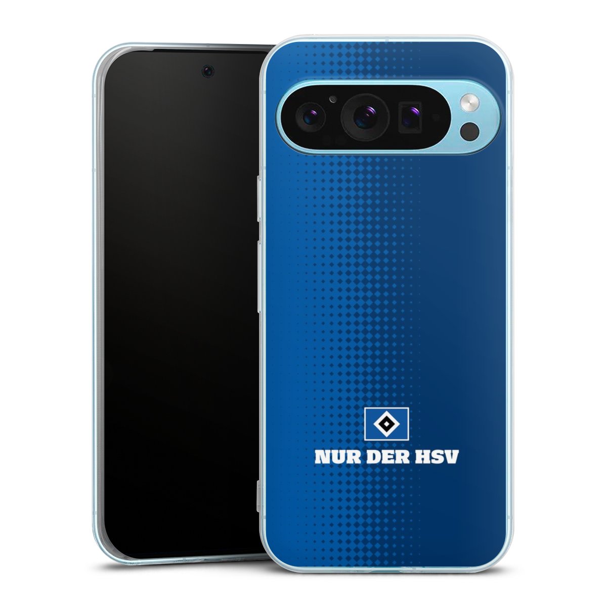 Google Pixel 9 Pro XL Handy Silikon Hülle Case transparent Handyhülle Logo Hsv Official Licensed Product Silikon Case