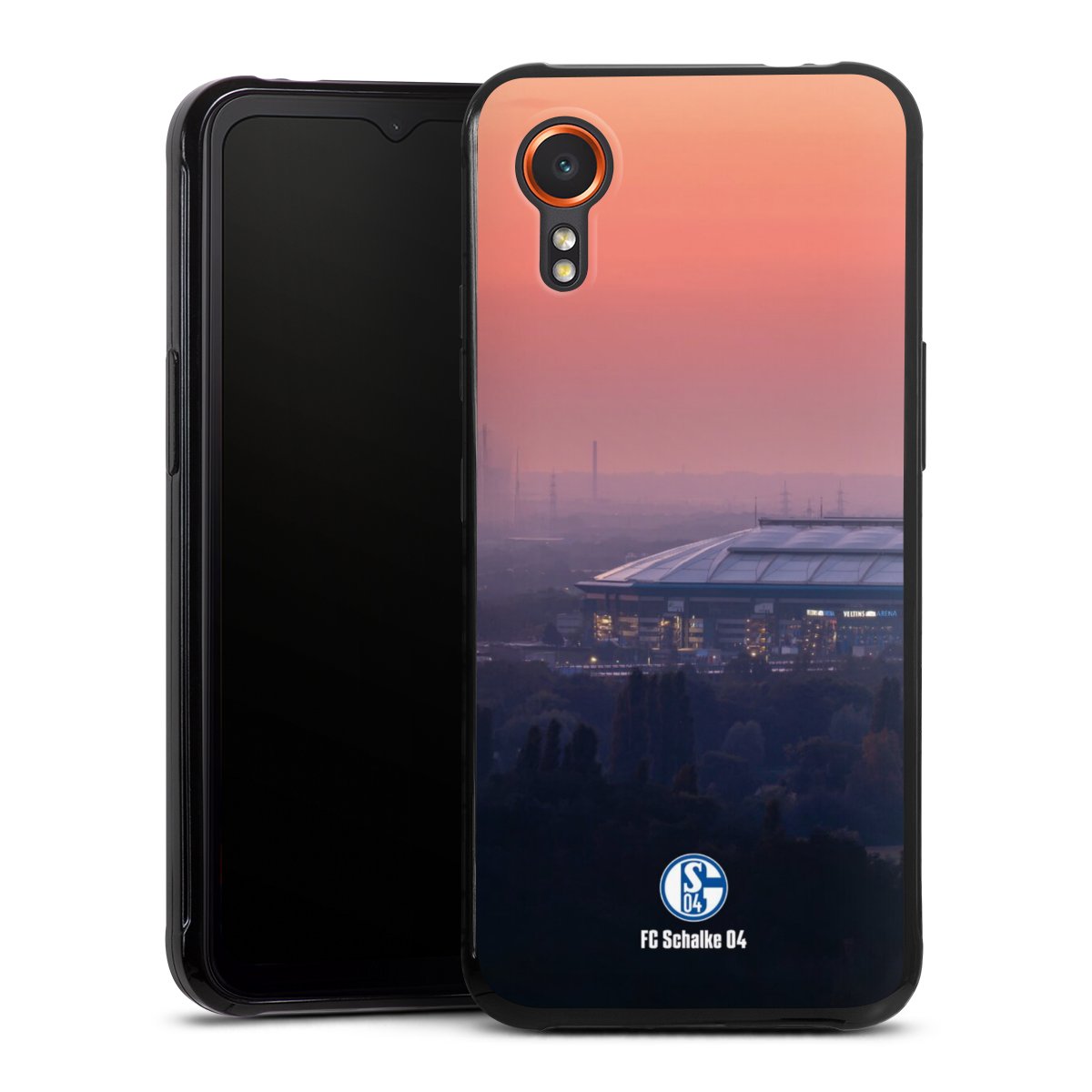 Galaxy Xcover 7 Handy Silikon Hülle Case schwarz Handyhülle Schalke 04 Fc Schalke 04 Stadium