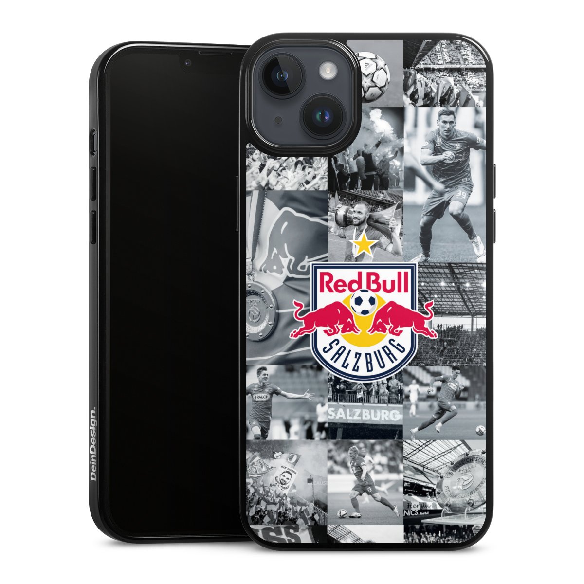 iPhone 14 Plus Handy Silikon Hülle Case schwarz Handyhülle Salzburg Fc Red Bull Salzburg Red Bull