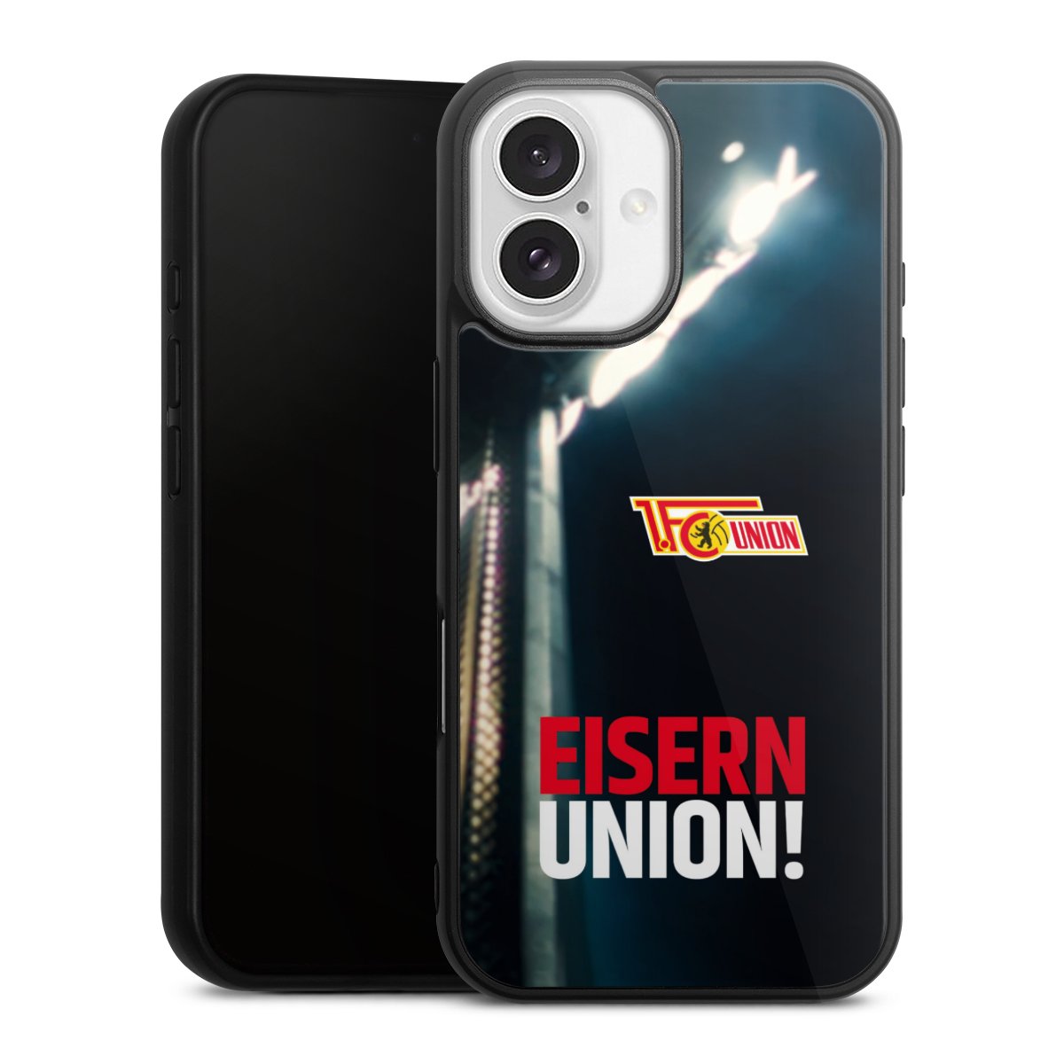 iPhone 16 Handy Gallery Case Handyhülle 9H Gehärtetes Glas Rückseite Hülle 1. Fc Union Berlin Merchandise Soccer Gallery Case