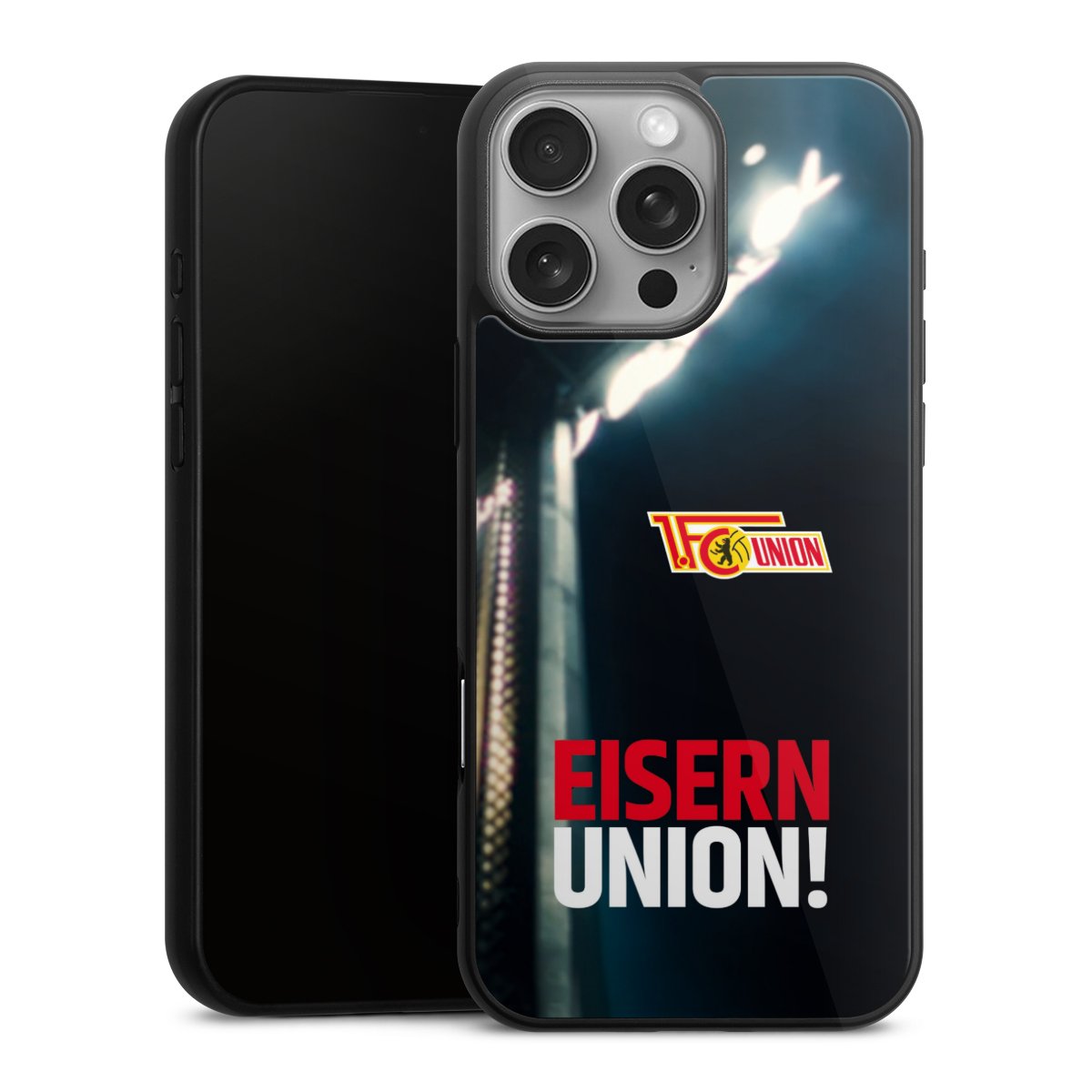 iPhone 16 Pro Max Handy Gallery Case Handyhülle 9H Gehärtetes Glas Rückseite Hülle 1. Fc Union Berlin Merchandise Soccer Gallery Case