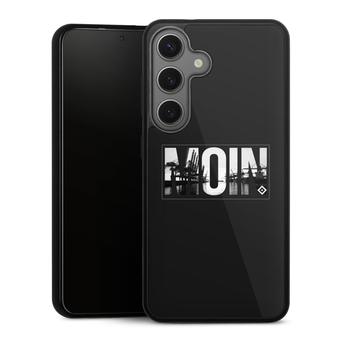 Galaxy S25 Handy Gallery Case Handyhülle 9H Gehärtetes Glas Rückseite Hülle Hamburger Sv Hsv Official Licensed Product Gallery Case