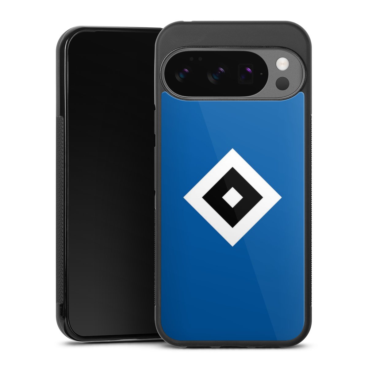 Google Pixel 10 Pro XL Handy Gallery Case Handyhülle 9H Gehärtetes Glas Rückseite Hülle Hsv Logo Hamburger Sv Gallery Case