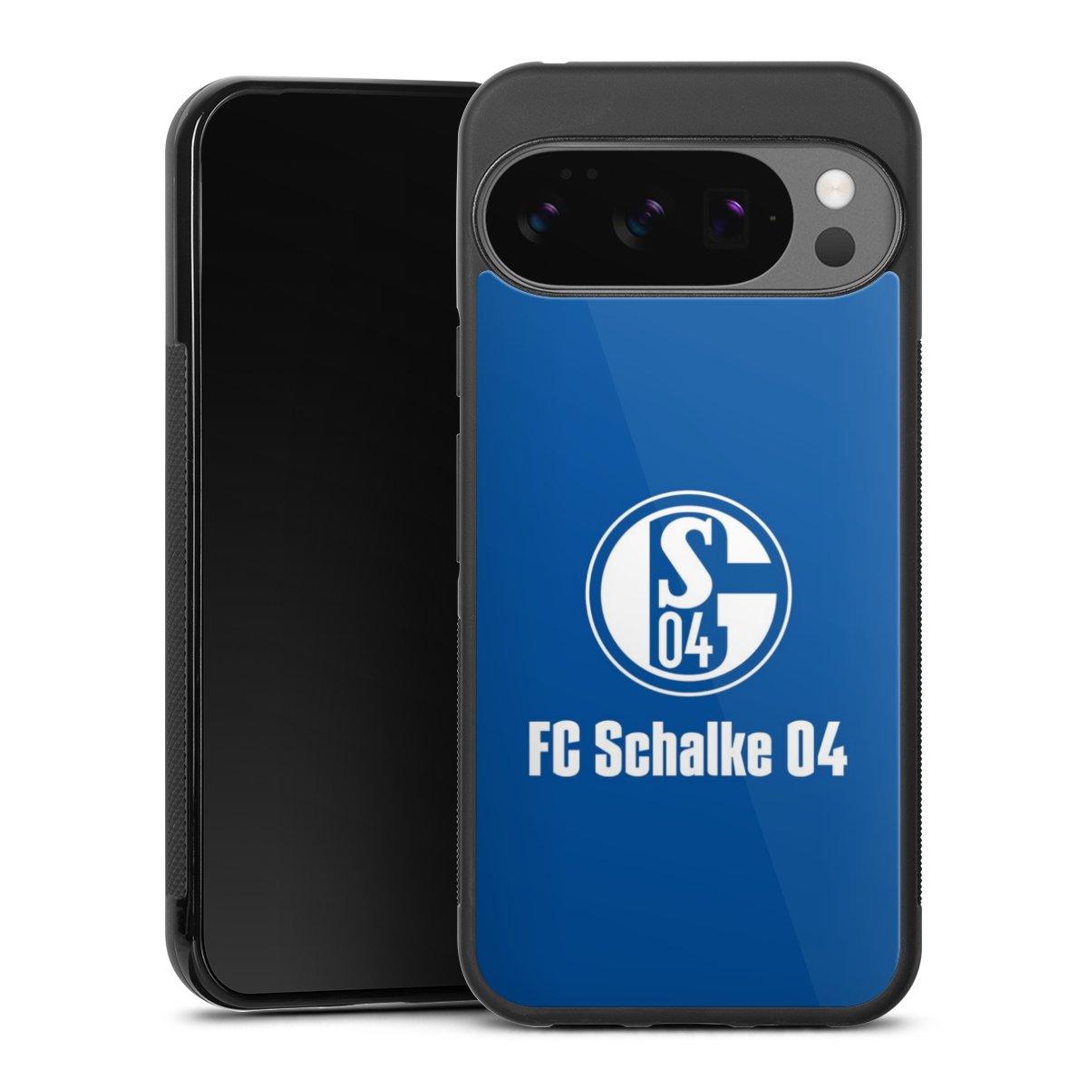 Google Pixel 10 Pro XL Handy Gallery Case Handyhülle 9H Gehärtetes Glas Rückseite Hülle Logo Official Licensed Product Fc Schalke 04 Gallery Case