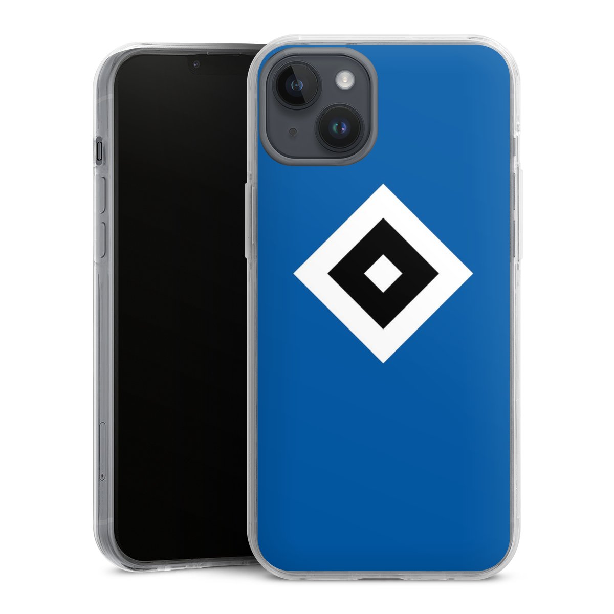 iPhone 14 Plus Handy Case Handyhülle transparent Hülle Hamburger Sv Logo Hsv Hard Case