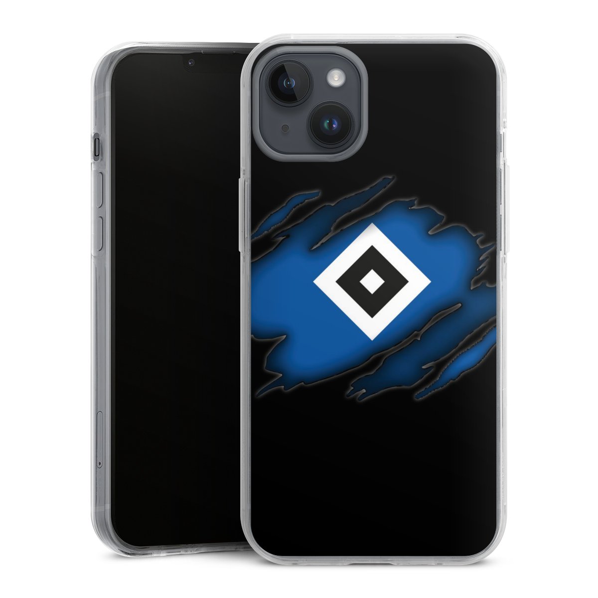 iPhone 14 Plus Handy Case Handyhülle transparent Hülle Hamburger Sv Official Licensed Product Hsv Hard Case