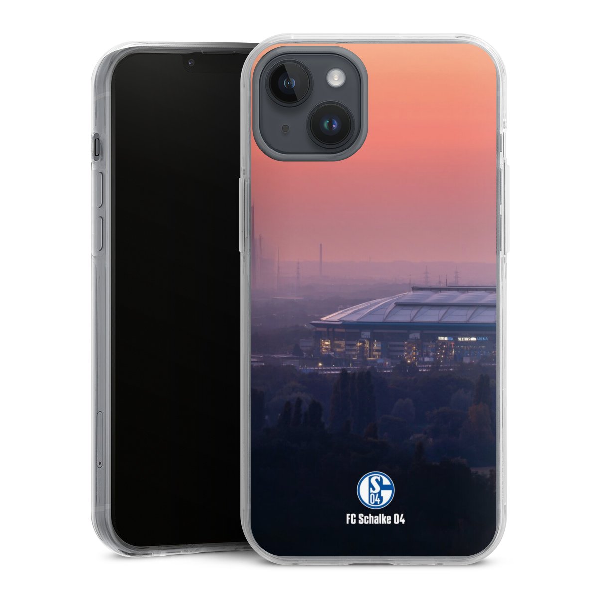 iPhone 14 Plus Handy Case Handyhülle transparent Hülle Stadium Schalke 04 Fc Schalke 04 Hard Case