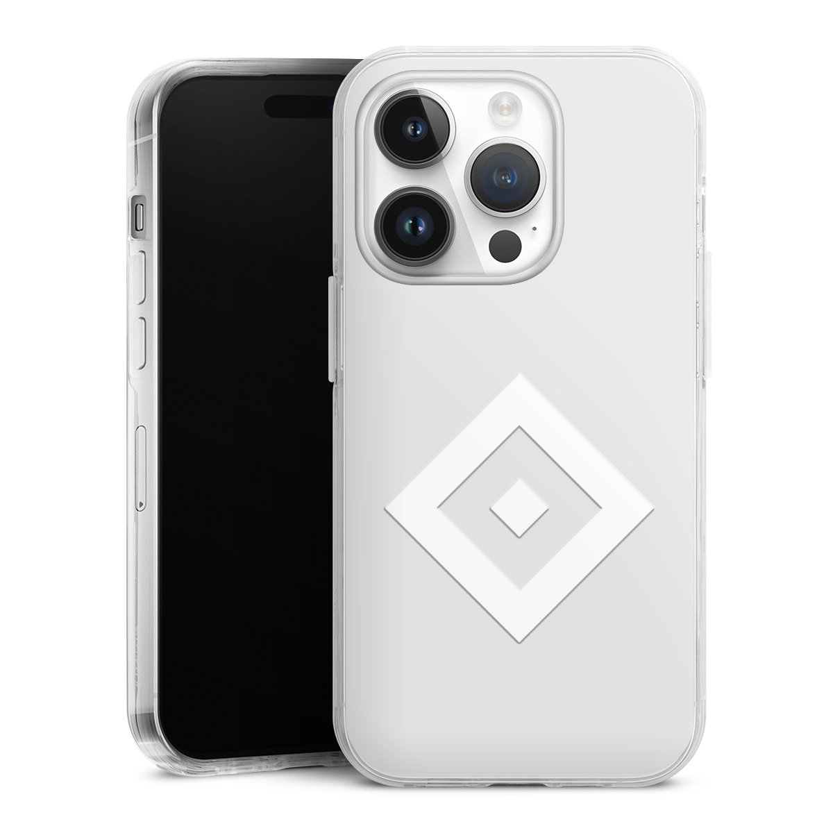 iPhone 14 Pro Handy Case Handyhülle transparent Hülle Hamburger Sv Coat Of Arms Hsv Hard Case