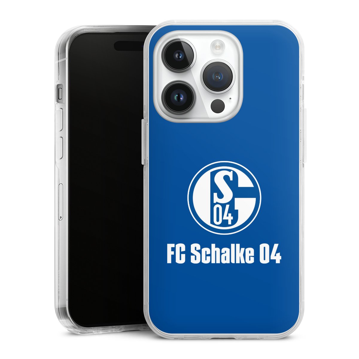 iPhone 14 Pro Handy Case Handyhülle transparent Hülle Logo Official Licensed Product Fc Schalke 04 Hard Case