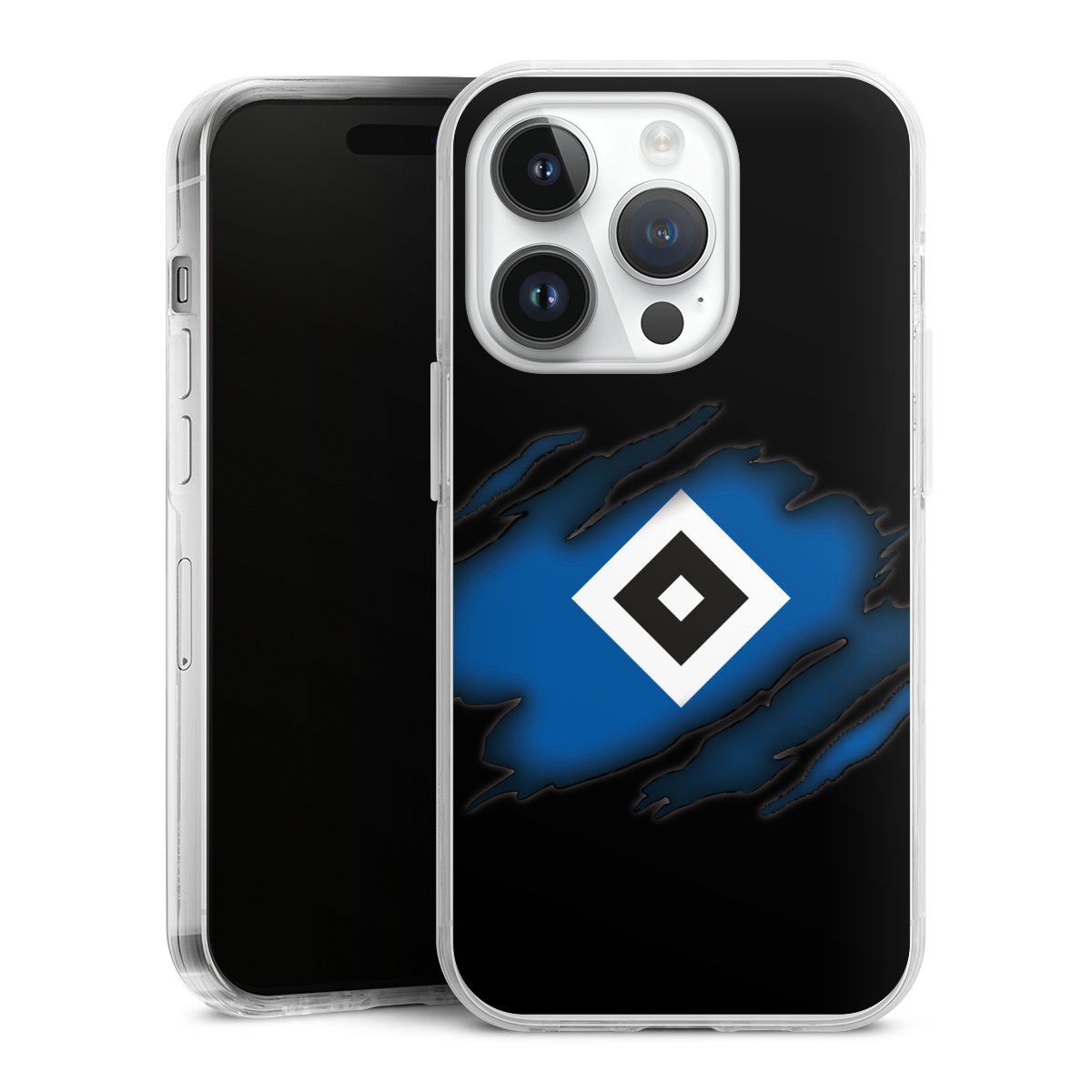 iPhone 14 Pro Handy Case Handyhülle transparent Hülle Hsv Hamburger Sv Official Licensed Product Hard Case