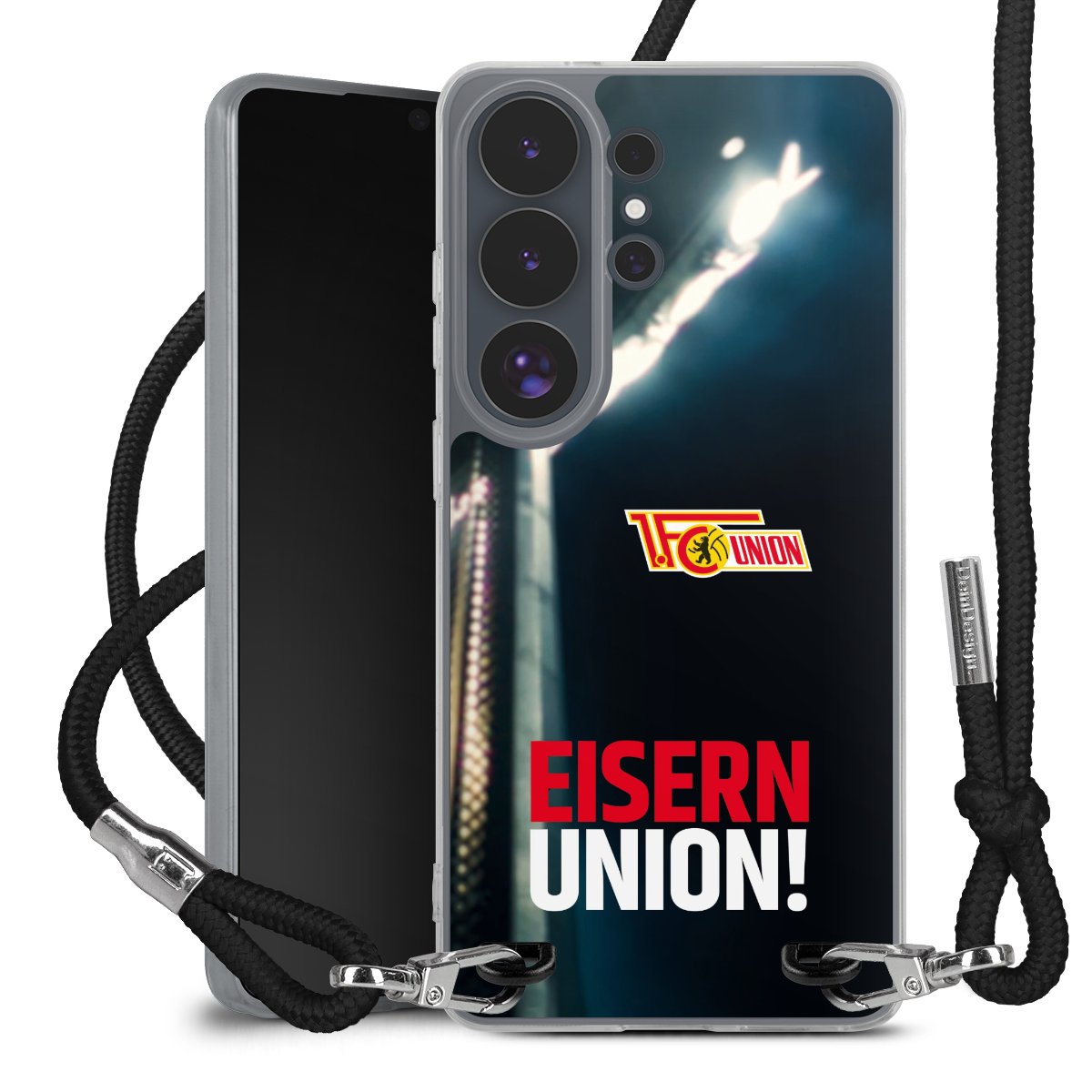 Galaxy S26 Ultra Handy Carry Case Hülle mit Band Handykette zum Umhängen schwarz 1. Fc Union Berlin Merchandise Soccer Carry Case
