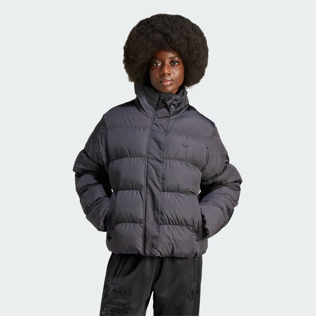 Short Vegan Puffer Jacke