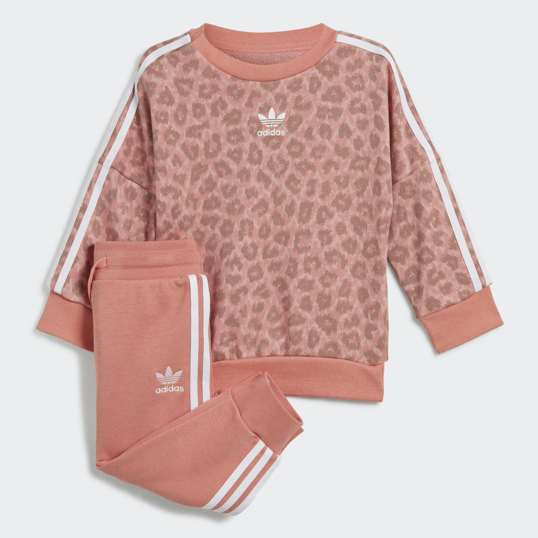 Animal Allover Print Sweatshirt und Hose Set