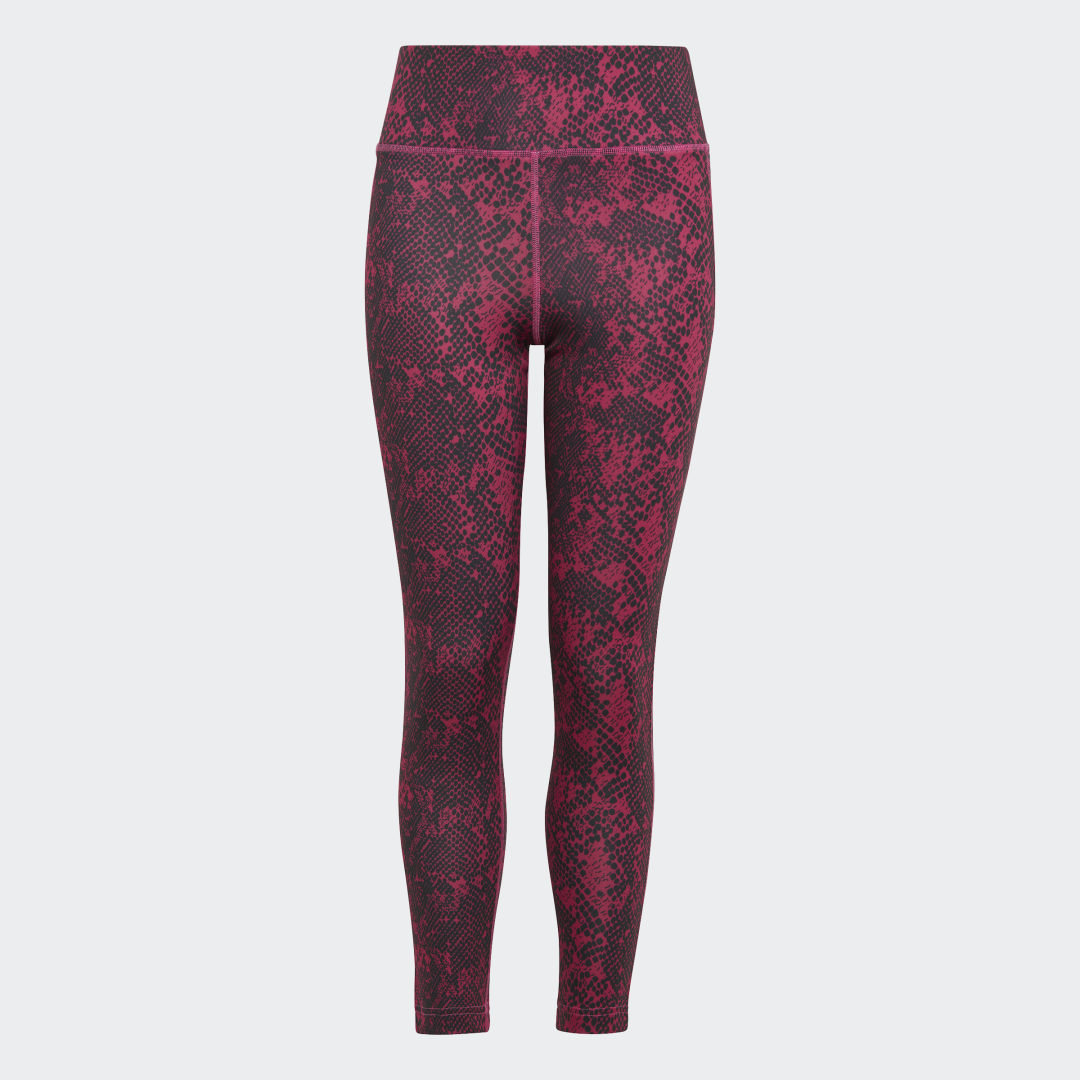 AEROREADY Animal-Print Optime High-Rise Pocket 7/8-Leggings