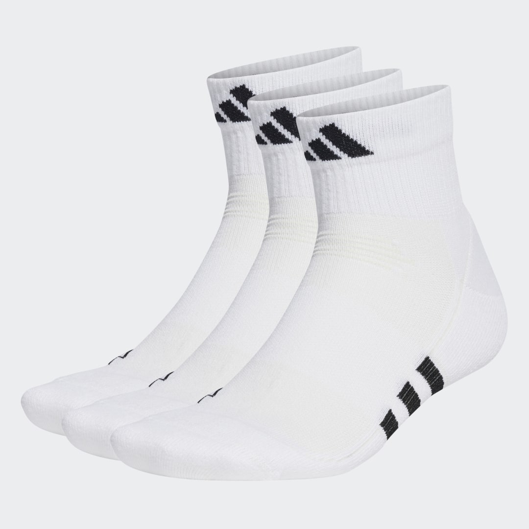 Performance Cushioned Mid-Cut Socken, 3 Paar