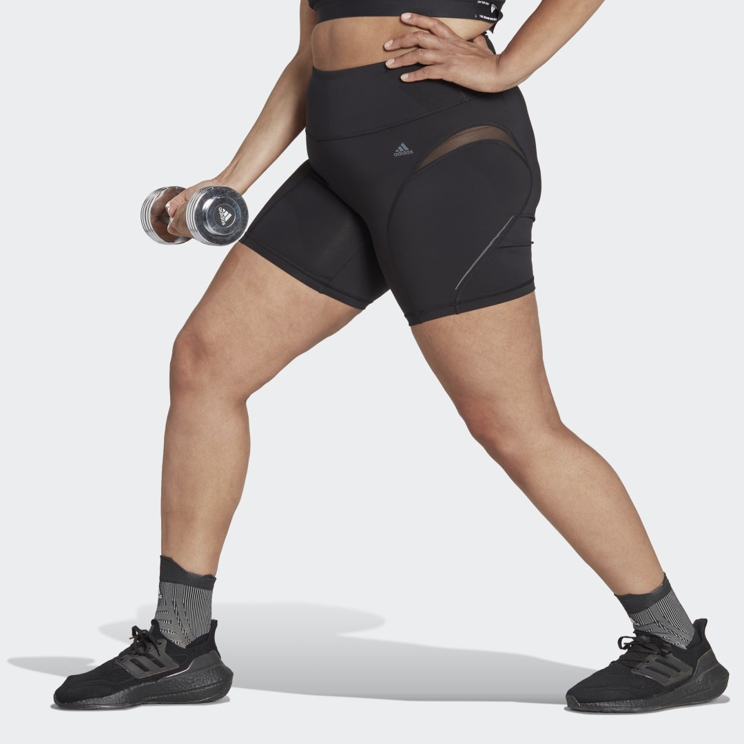 adidas TLRD HIIT 45 Seconds Training kurze Leggings – Große Größen