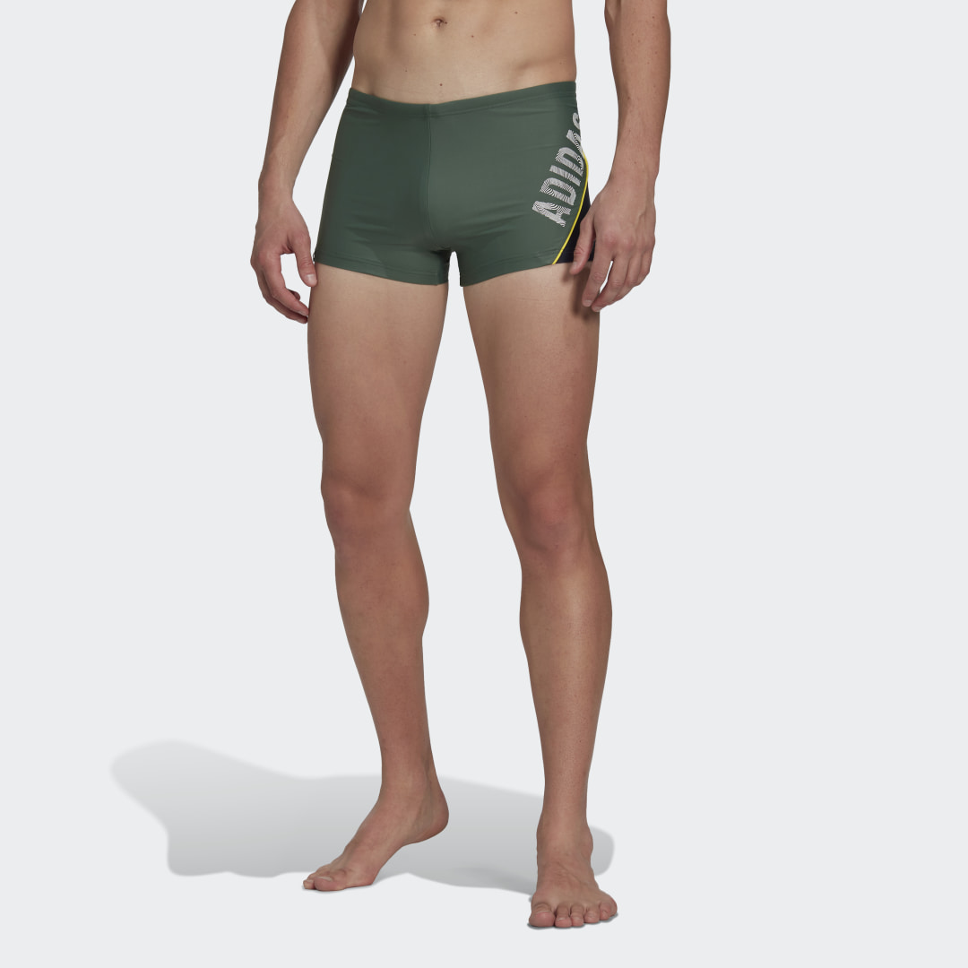 Wording Swim Boxer-Badehose