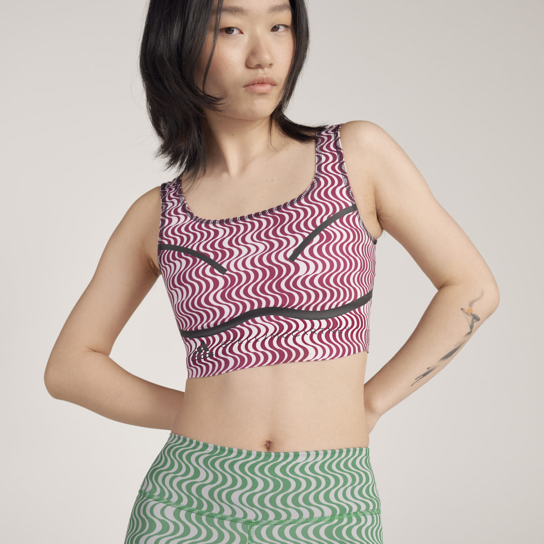 adidas by Stella McCartney TruePurpose Printed Crop-Top