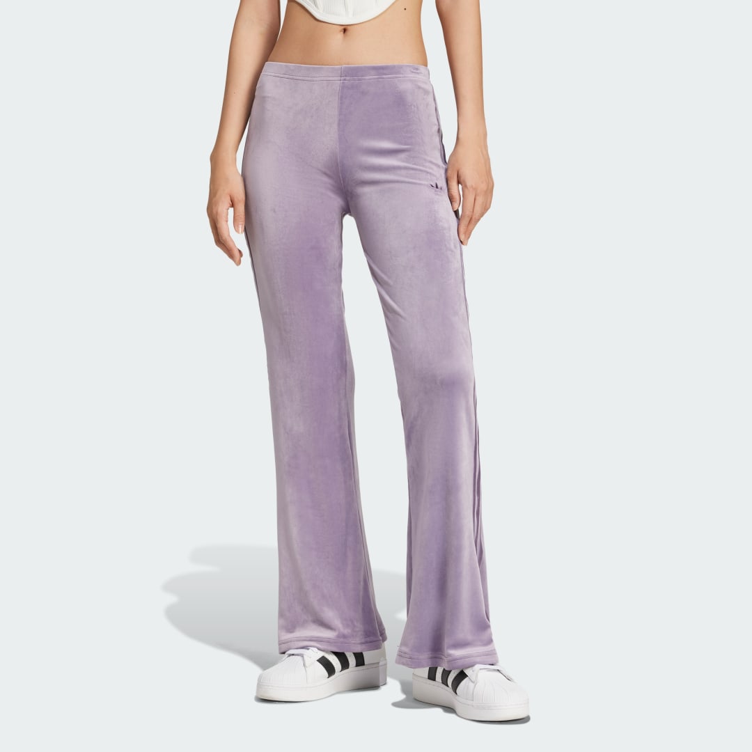 Crushed Velvet Flared Hose