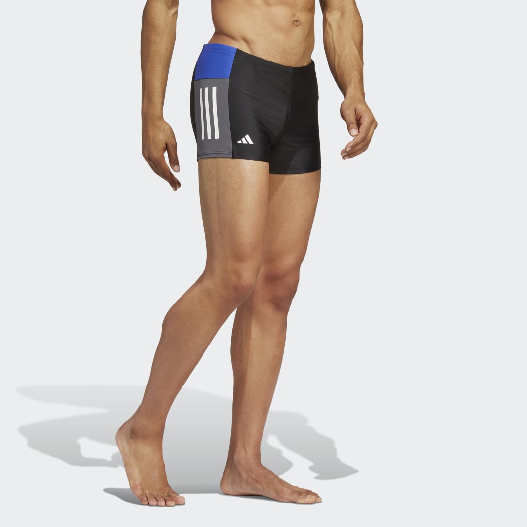 Colorblock 3-Streifen Boxer-Badehose