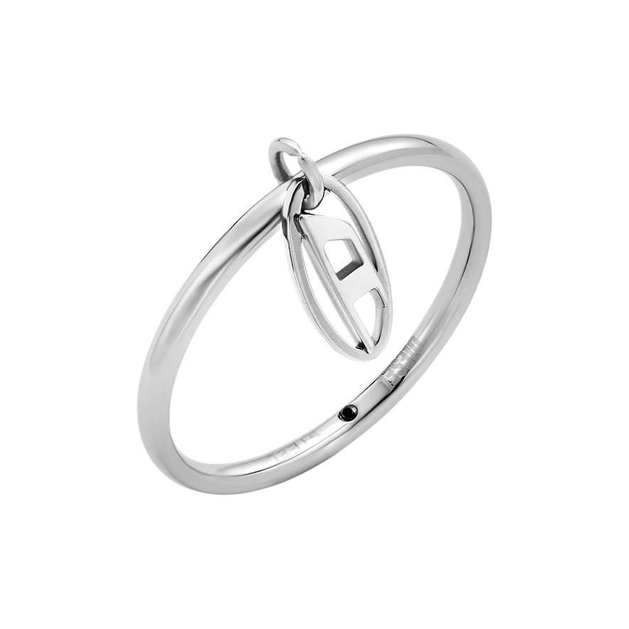 Diesel Damenring Oval D Logo DX1603040 Edelstahl