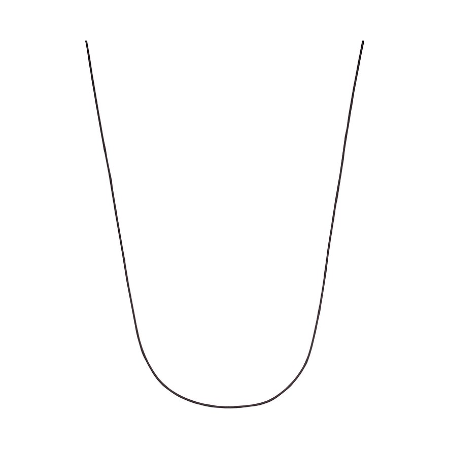 Guido Maria Kretschmer Kette 87086925 Perlon/Nylon, 925er Silber rhodiniert