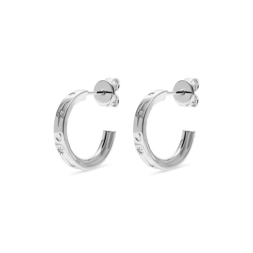 JETTE Creolen STARDUST 89193500 925er Silber, recycelt