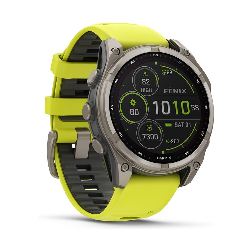 Garmin Smartwatch Fenix  8 - 47 mm Solar Sapphire Graphit Titanium Titan  010-02906-21