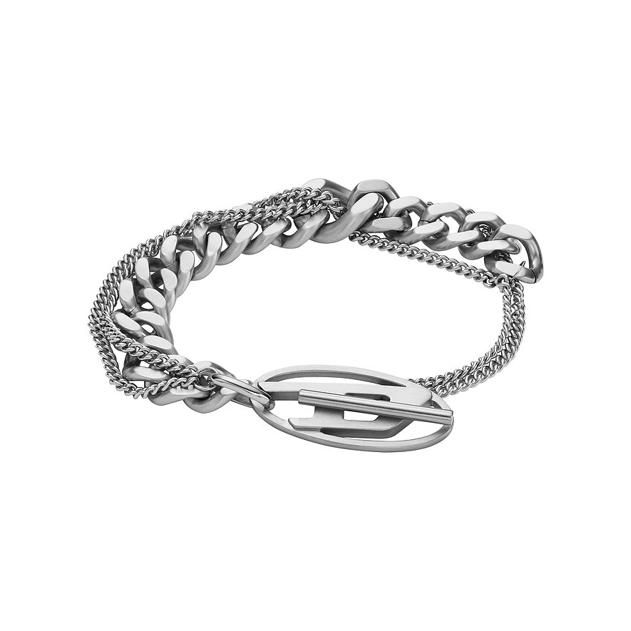 Diesel Armband OVAL D LOGO DX1550040 Edelstahl
